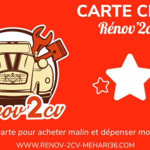 Carte club Renov 2cv