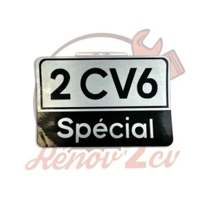 Autocollant rectangulaire 2CV6 SPECIAL
