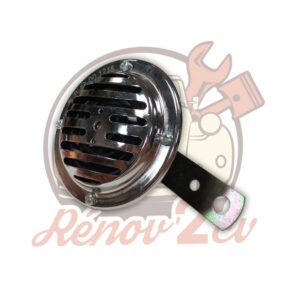 Avertisseur 2cv 12 volts chrome