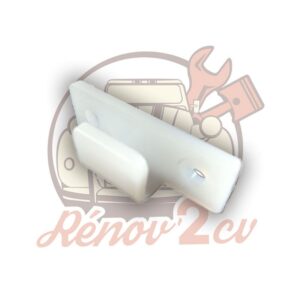 Crochet plastique blanc panneau méhari