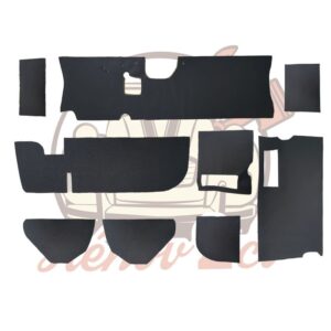 Kit 9 pièces insonorisant noire pour Dyane Acadiane QUALITE SUPERIEURE