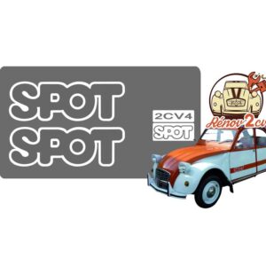 Kit autocollant 2cv spot blanc