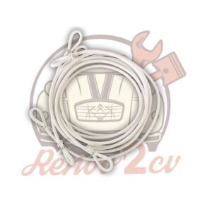 Lot de 3 élastiques blanc pour bâche de méhari