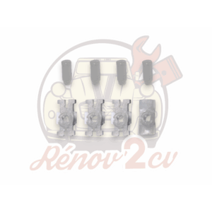 Lot de 4 agrafes de fixation pour baguette alu Dyane Acadiane