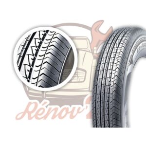 Pneu NANKANG 135/15 tubeless pour 2cv Méhari Dyane Acadiane