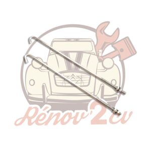 Lot de 2 Tirants pour bride de batterie INOX 2cv Méhari Dyane Acadiane Ami