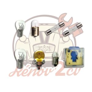 Boite d'ampoule phare jaune CE P45T 12V