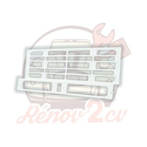 Calandre nouveau modèle Méhari BLANC BRILLANT