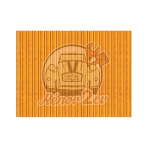 Capote 2cv gros grain jaune mimosa toile renforcee