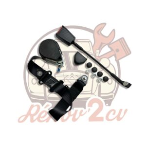 Ceinture de securite 4 points 2cv dyane acadiane avant a enrouleur fouet rigide