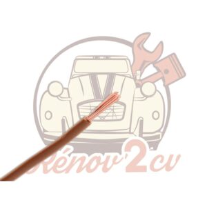 Fils électrique 2cv Faisceau électrique Section 1 Marron 1 mètre