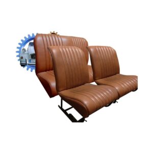 Jeu garnitures sieges banquette 2cv skai marron Symetrique