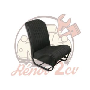 Garniture siege skai noir avant gauche asymetrique 2CV
