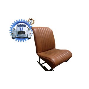 Garniture siege skai marron avant gauche asymetrique 2CV