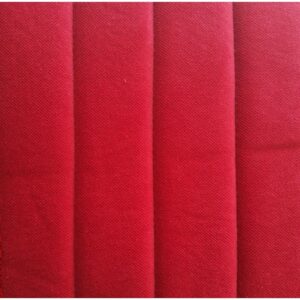 Jeu de garnitures pour 2 banquettes 2cv AZAM  velours uni rouge