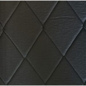 Jeu de garnitures pour 2 banquettes  AR +AV  2cv noir à losange AVEC RABAT