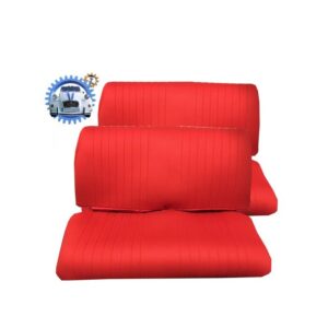 Jeu de garnitures  pour 2 banquettes AV et AR AMI 6 Rouge nid d'abeille