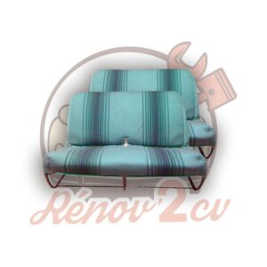 Jeu de garnitures pour 2 banquettes AV et AR 2cv vert