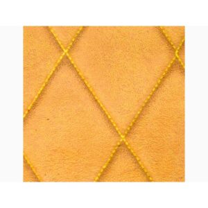 Jeu Garnitures Sièges Banquette 2CV Daim Moutard Asymétriques