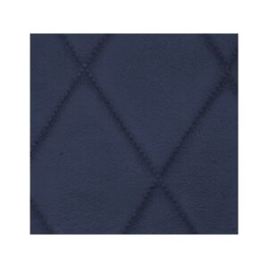 Jeu garnitures sièges et banquette 2cv bleu uni asymétrique en tissus