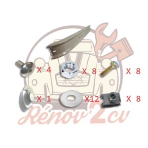 Kit pare chocs arrière large 2cv nouveau modele GRIS AC140