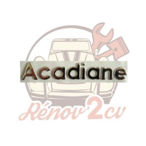 Lettrage chrome autocollant " Acadiane "