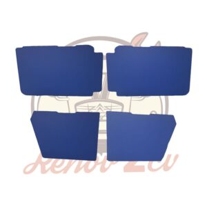 Lot de 4 panneaux de porte en skai bleu foncé petit modèle 2cv