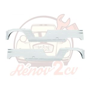 Panneau lateral gauche avec ailerons Méhari BLANC BRILLANT