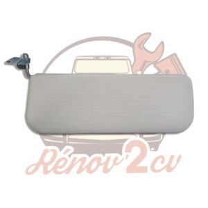 Pare soleil gris gaufré pour 2cv côté conducteur avec support