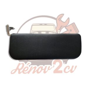 Pare soleil noir pour 2cv coté conducteur avec support