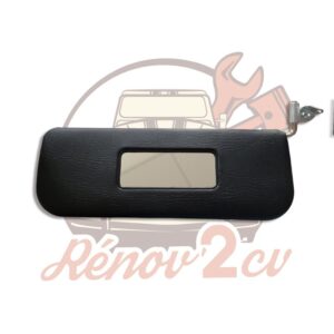 Pare soleil noir pour 2cv coté passager avec support