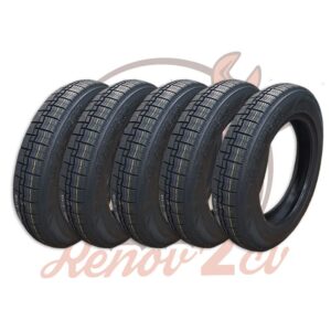 Pneus 2cv Dyane 125/15 Tubeless Profil ORIGINE Lot de 5