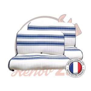 Sellerie 2cv france trois complete pour banquette AV et AR AVEC RABAT