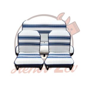 Sellerie 2cv france trois complete pour sièges séparés symétriques SANS RABAT