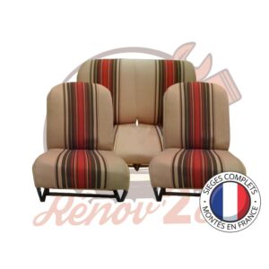 Sièges complets 2CV Beige sièges banquette Symétrique
