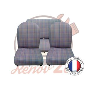 Sièges complets 2CV Ecossais sièges banquette Symétrique