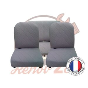 Sièges complets 2CV Gris Charleston sièges banquette Asymétrique