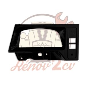 Support plastique noir de compteur de 2cv grand modèle