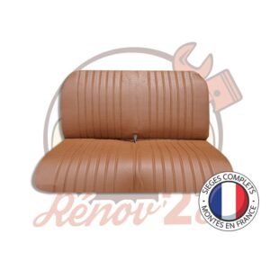 Banquettes complètes 2CV Skai Marron perforé 2 banquettes avec rabat