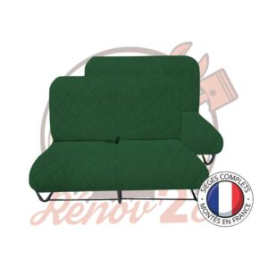 Banquettes complètes 2CV Kaki à losanges avec rabat