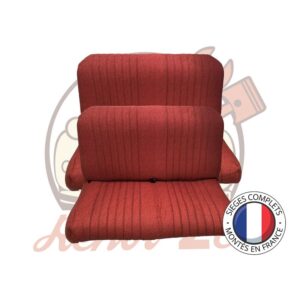 Banquettes complètes 2CV Rouge diamanté 2 banquettes
