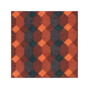 Jeu de garniture sièges et banquette 2cv damier rouge asymétrique