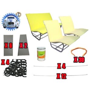 Kit montage sellerie pour 2 sièges et banquette SYM / ASYM  Apres 1970