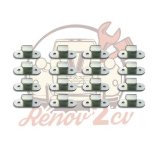 Lot de 16 crochets métalliques pour panneaux de Méhari