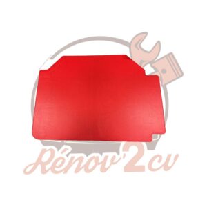 Panneau de porte rouge avant gauche grand modèle 2cv
