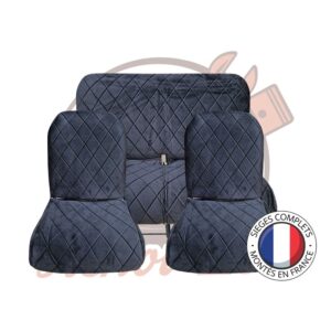 Sièges complets 2CV Noir à losange sièges banquette Asymétrique