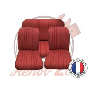 Sièges complets 2CV Rouge diamanté sièges banquette Symétrique