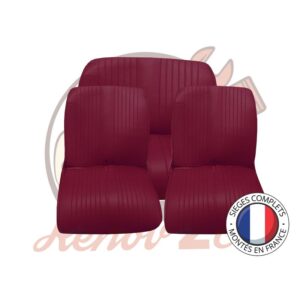 Sièges complets 2CV Skai bordeaux sièges banquette Asymétrique