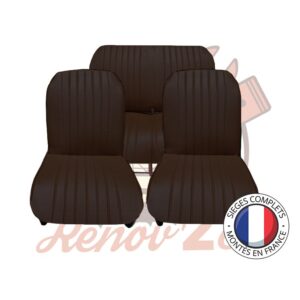 Sièges complets 2CV Skai Noir perforé sièges banquette Symétrique