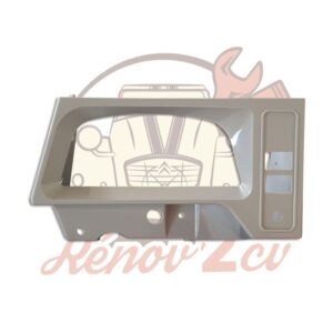 Support plastique beige de compteur de 2cv grand modèle